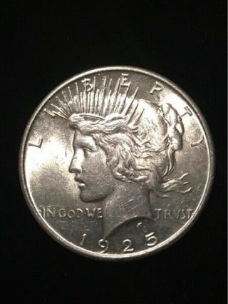 U.  S.  1925 Peace Silver Dollar Brilliant Uncirculated