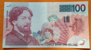 Belgium 100 Francs 1995 Unc,