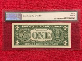 Fr 1900 - J 1963 1 Dollar Federal Reserve Note (Kansas City) PMG 66EPQ 3