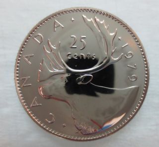 1979 Canada 25 Cents Proof - Like Quarter Coin