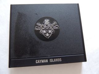 1972 Cayman Islands Twenty Five ($25) Dollar Silver Coin With Case 7