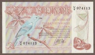 1985 Suriname 2 1/2 Gulden Note Unc