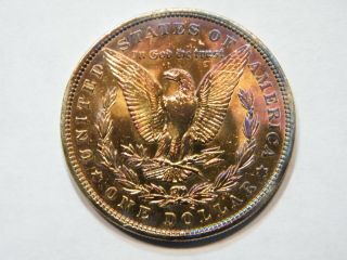 1884 Morgan Silver Dollar Artificial Rainbow Toned Higher Grade US Coin 3 5