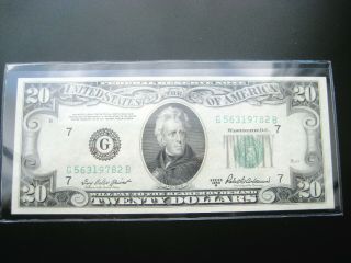 $20 1950 ( (b Chicago))  Federal Reserve Choice Unc Gem Bu Note