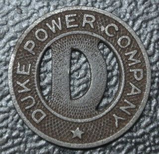 1936 Duke Power Company,  Charlotte,  N.  C. ,  Transit Token - Good For One Fare