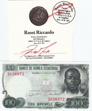 Equatorial Guinea 100 Bipkwele 1979 Unc Gem With Italian Expertise