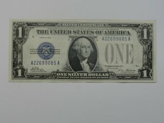 1928 United States $1 Silver Certificate " Funny Back " Choice Au A22699085a