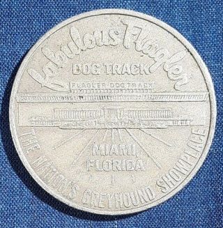 Miami,  Florida.  Fabulous Flagler Dog Track,  Good For 50ct Admission.