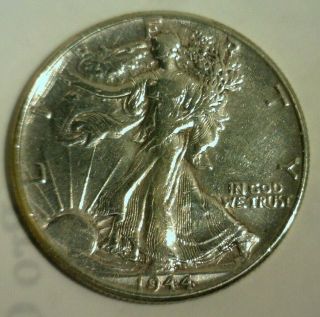 1944 Silver Walking Liberty Half Dollar Circulated Looking Coin