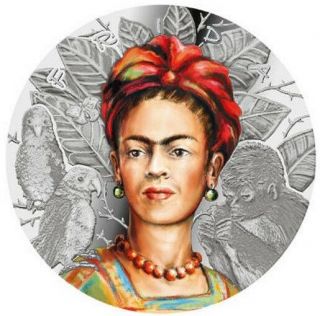 Frida Kahlo Legendary Woman 1 Oz Silver Coin 1000 Francs Cameroon 2019