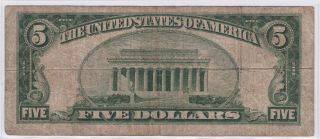 Series 1934 A Five Dollars Silver Certificate North Africa $5 Note 2