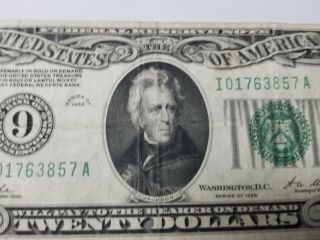 1928 $20 Federal Reserve Note Redeemable In Gold Minneapolis