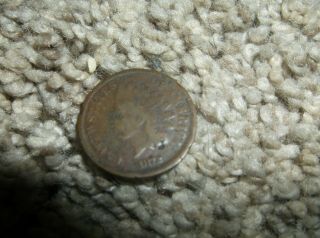 1872 Indian Head Cent,  Bold N,  A Good Hole Filler