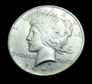 1921 Silver Peace Dollar - Au - Key Date