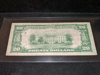1934 $20 STAR NOTE OLD CURRENCY LOW SERIAL B00176441 2