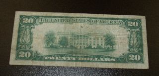 1929 $20 Chicago National Currency Note - Fr.  1870 - G 2