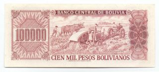 Bolivia 100000 Pesos 1984,  P - 171 2