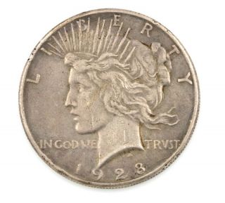 1928 United States Of America Peace Dollar $1 Silver Coin - 6656 - 3