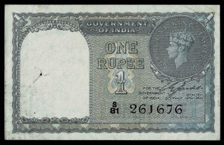 India 1940 1 Rupee P25a 261676