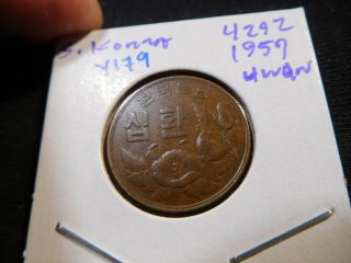 Y179 South Korea 4292 1959 10 Hwan