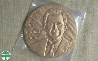 George W.  Bush Inauguration Large Bronze Medal - January 20,  2001 - U.  S.
