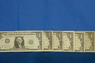 1963 A $1 United States Federal Reserve Notes x 22 2