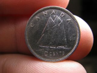 Canada 10 Cents 1937 Silver Coin Georges Vi