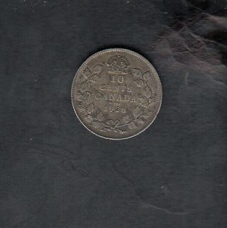 1928 Canada Nickel 10 Cents