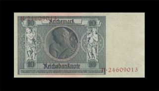 1929 Germany 10 Reichsmark Berlin Consecutive 1 Of 2 ( (gem Unc))