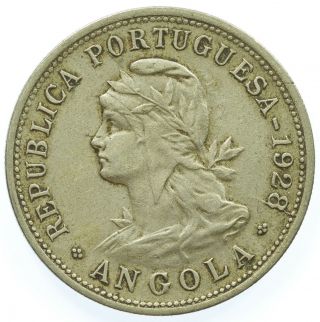 Angola,  50 Centavos,  Portuguesa Africa,  1928
