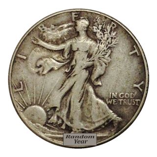FULL DATES Roll of 20 $10 Face Value 90 Silver Walking Liberty Half Dollars 2