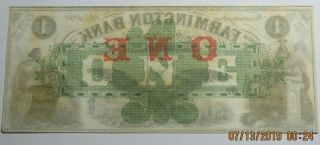 1850 ' S TO 1860 ' S THE FARMINGTON BANK OF HAMPSHIRE $1 CU PLATES A 2