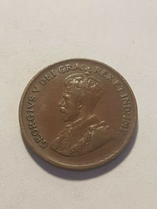 Canada 1 Cent 1931 George V Canadian Penny Copper Coin 2