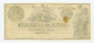 1800 ' s $2 The Bank of Augusta,  GEORGIA Note AU 2