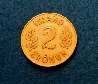 1946 Iceland 2 Kronur - Fantastic Coin And Detail - See Pics^^^