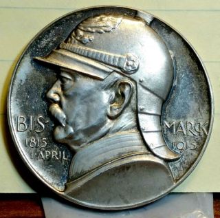Medal Commemorating The 100th Birthday Of Otto Von Bismarck,  1815 - 1915