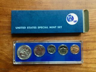 1967 US Special Set 5 Coins with Kennedy Half Dollar 2