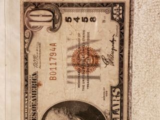 1929 $10 Marine National Exchange Bank of Milwaukee bank note 2