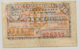 (s) 611072 - 16 Colombia Banco Nacional 10 Centavos 1900,  P.  263_vf