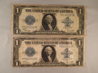U.  S.  1923 $1 Silver Certificate (2)