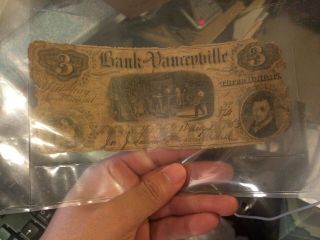 1853 State Of York $3 Dollar Obsolete Bank Note And More Look Total Of 5