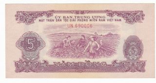 Vietnam South - 5 Dong 1963 - Aunc