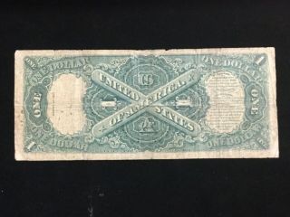1917 UNITED STATES PAPER MONEY - ONE DOLLAR LARGE BANKNOTE 2