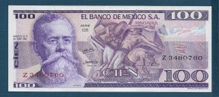 Mexico 100 Pesos,  1974,  Unc