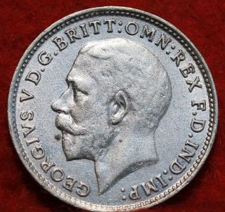 Uncirculated 1925 Great Britain 3 Pence Silver Foreign Coin