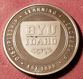 Byu Brigham Young University Provo Utah Large Silver Dollar Size Prooflike Medal