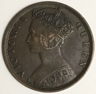 1901 Hong Kong 1 Cent Old World Coin (l922)