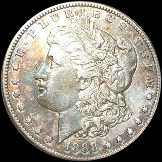 1888 - S Morgan Silver Dollar Nearly Uncirculated San Francisco Shiny Coin No Res