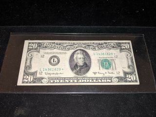 1950e $20 Star Note Old Currency L14361629