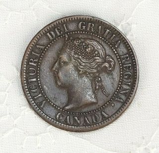 1901 Canada Canadian Large 1 Cent Coin - Queen Victoria